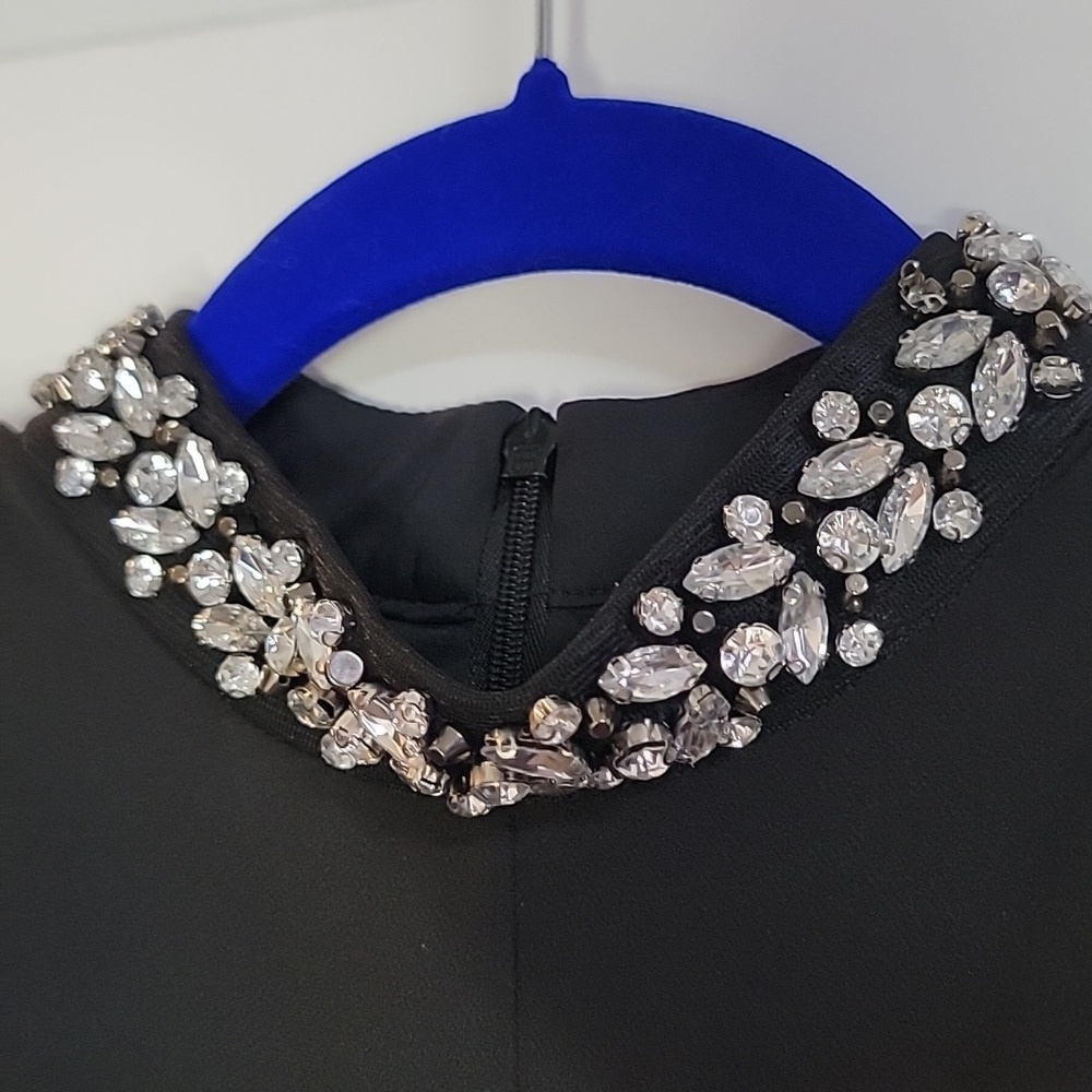 ELIZA J JEWEL NECK SLEEVELESS LBD SZ 2 - Picture 7 of 15